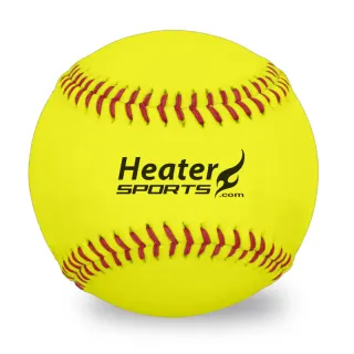 Heater Leather 11 Inch Pitching Machine Softballs (6 Pack)